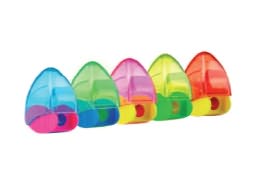 Temperamatite Kores Snappy in plastica con un foro, contenitore da 25 pezzi, colori assortiti Foto prodotto
